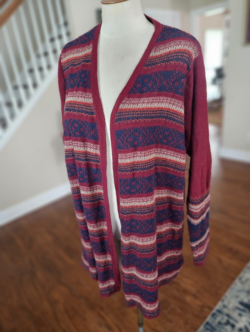 Avenue Striped Cardigan Size 18/20